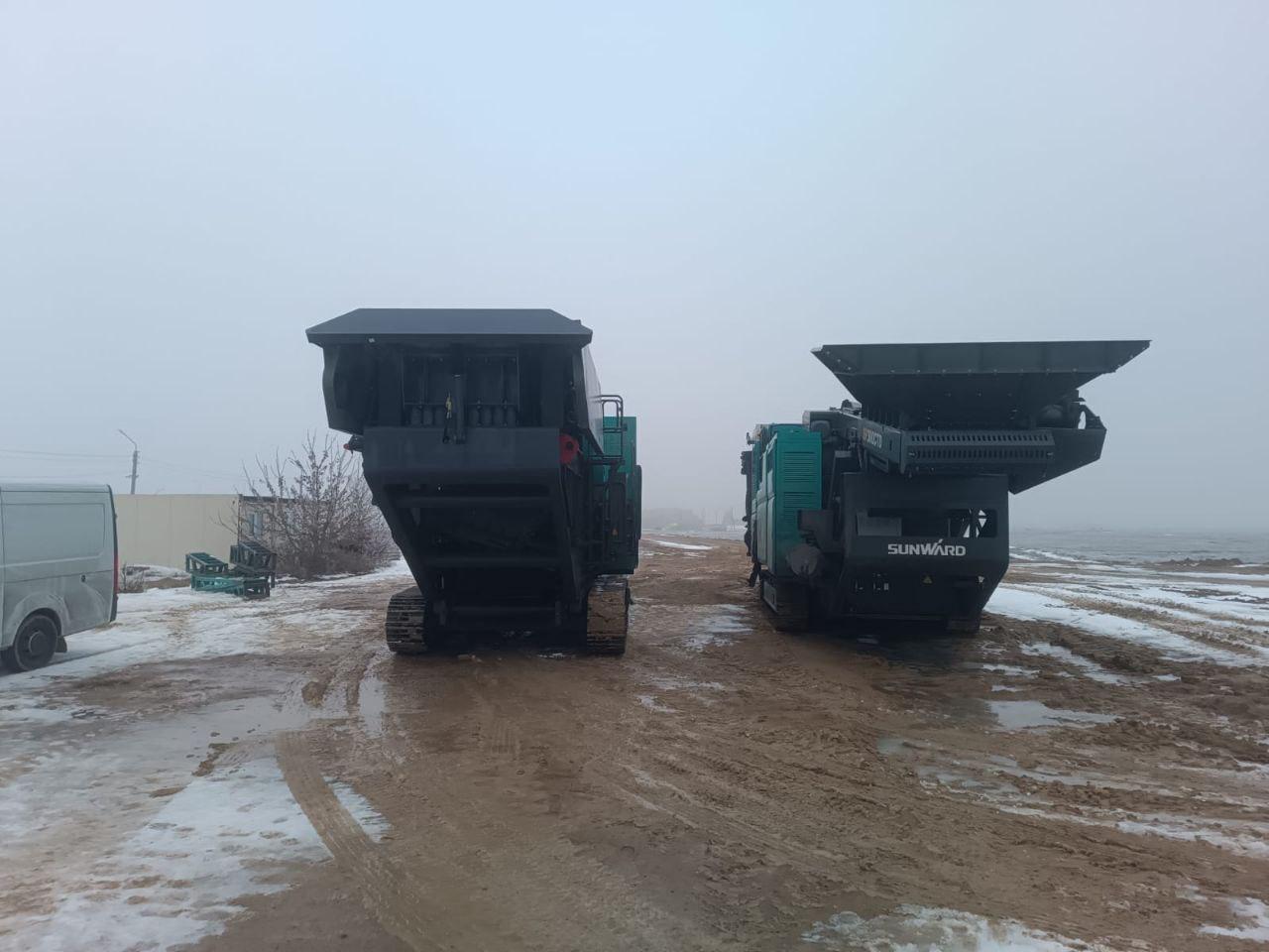 Схема линии дробления гранита на фракции 0–5 и 5–25 мм